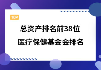总资产排名前38位最大的医疗保健基金会排名