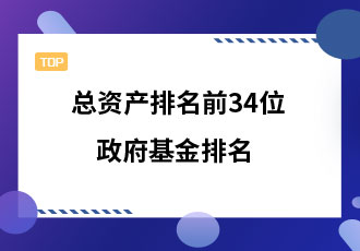 总资产排名前34位的最大政府基金排名
